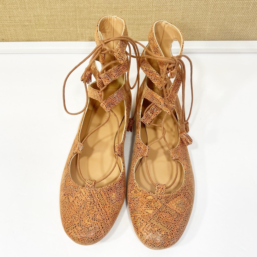 Sundance Tasha Boho Lace Up Flats Sandals Size 38